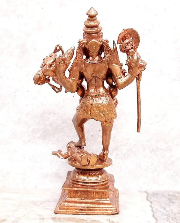 Brownish-Orange_Copper_Idols_Of_God_Kaliamman_5.7_Inches,_620G,_Patina_Antique_Finish,_Pack_Of_1_Piece