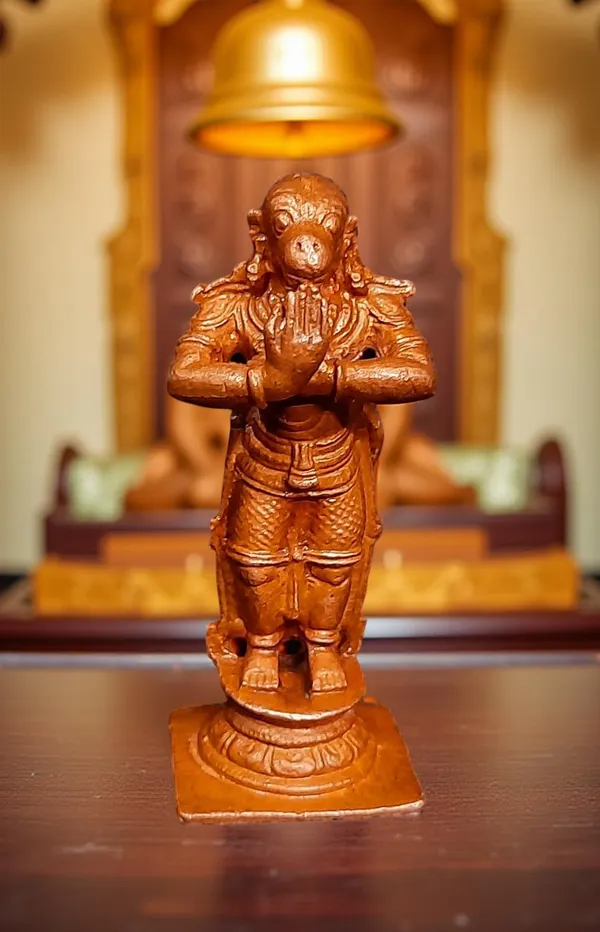 Brown_Copper_God_Idols_Hanuman,_2.3_Inches,_60G,_Patina_Antique_Finish,_Pack_Of_1_Piece