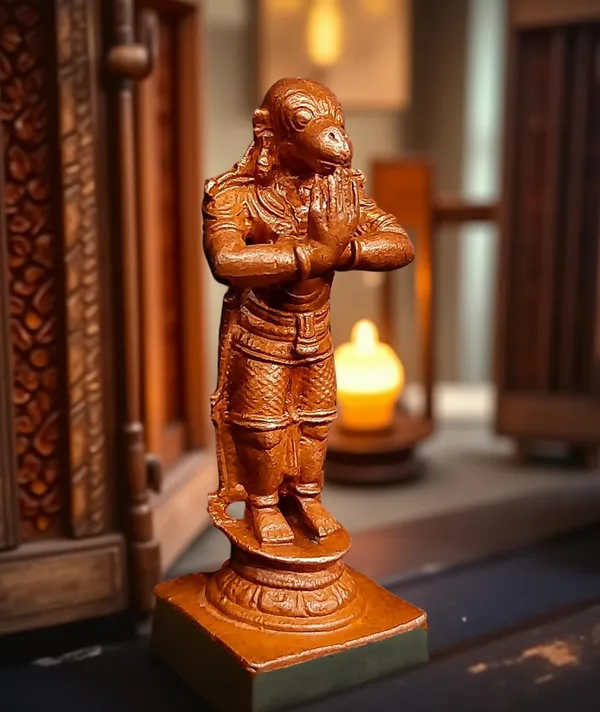 Brown_Copper_God_Idols_Hanuman,_2.3_Inches,_60G,_Patina_Antique_Finish,_Pack_Of_1_Piece