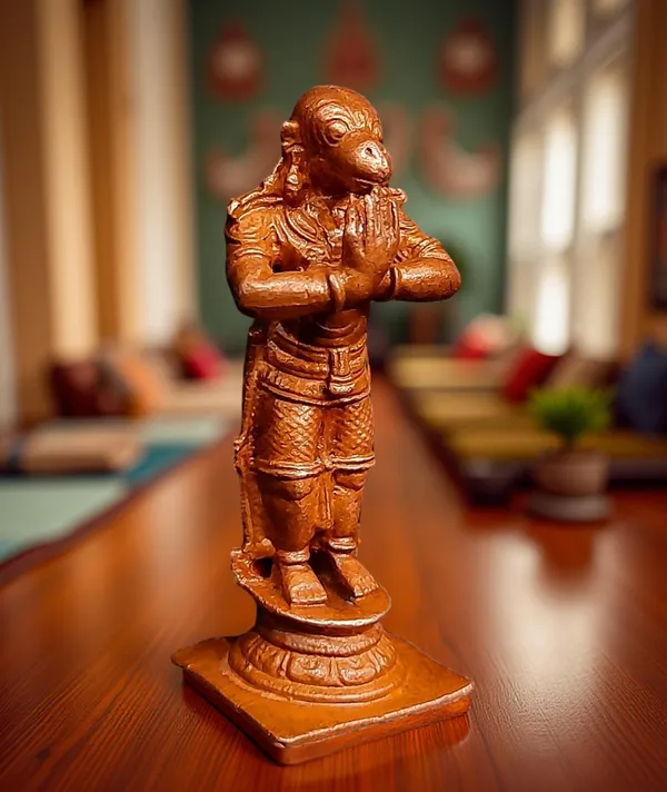 Brown_Copper_God_Idols_Hanuman,_2.3_Inches,_60G,_Patina_Antique_Finish,_Pack_Of_1_Piece