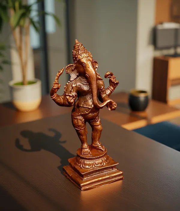 Brown_Copper_Idols_India,_3.3_Inches,_Handmade_Standing_Ganesh_Idol_139Gram,_Patina_Antique_Finish,_Pack_Of_1_Piece