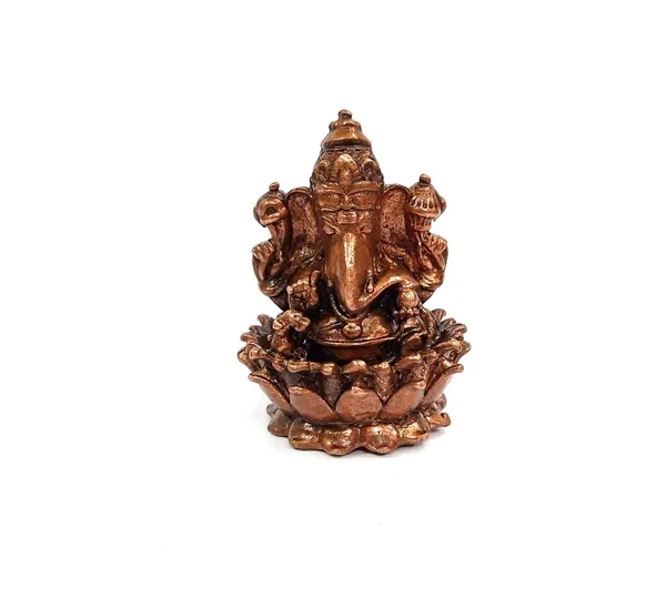 Brownish-Orange_Copper_Idolsby,_1.7_Inches,_Handmade_Ganesh,_99G,_Patina_Antique_Finish,_Pack_Of_1_Piece