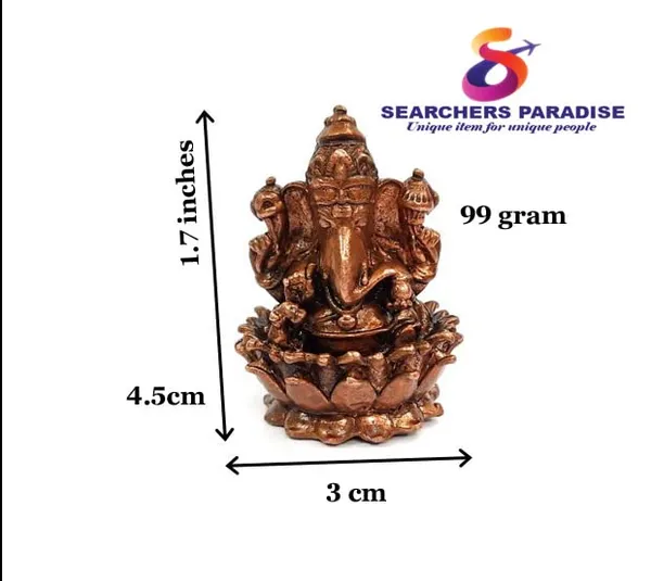 Brownish-Orange_Copper_Idolsby,_1.7_Inches,_Handmade_Ganesh,_99G,_Patina_Antique_Finish,_Pack_Of_1_Piece