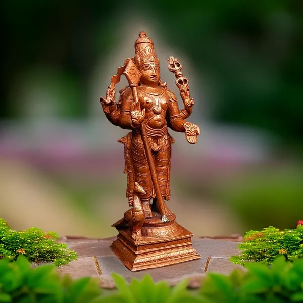 Brownish-Orange_Copper_Idols_Of_God_Murugar_By_Searchers_Paradise,_6.2_Inches,_780G,_Patina_Antique_Finish,_Pack_Of_1_Piece