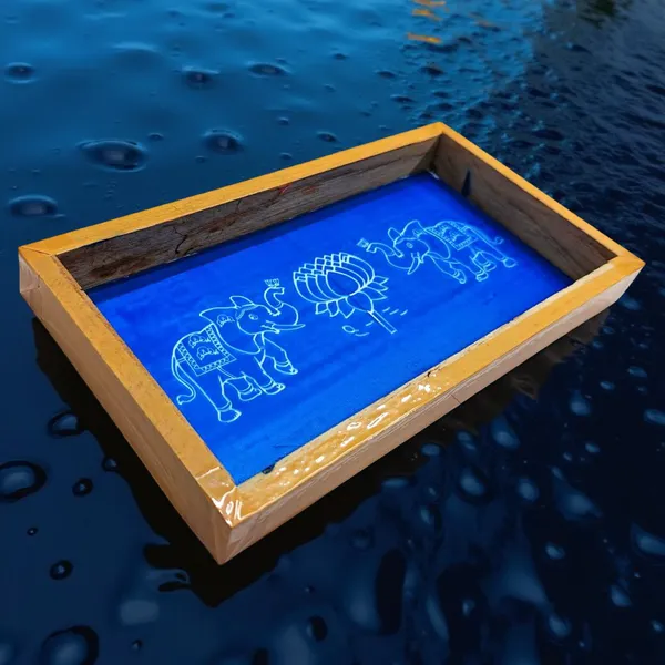 Searchers_Paradise_Elephant_with_Lotus_Rangoli_Stencil_Wooden,_1_Piece_(9x5_Inches)