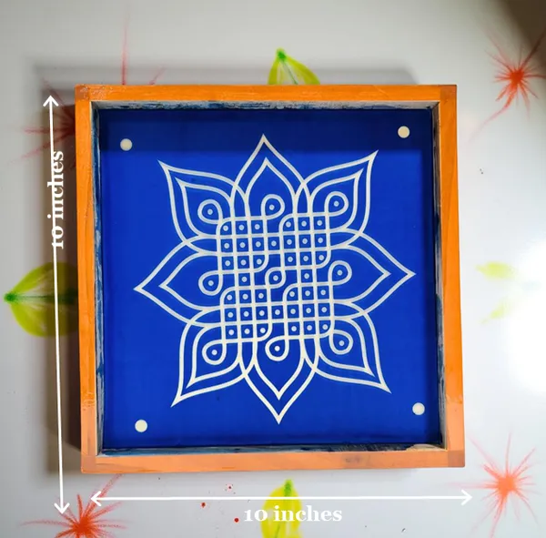 Searchers_Paradise_Kambi_Kolam_Model_7_Rangoli_Stencil_Wooden_10x10_Inches_Pack_of_1_Piece