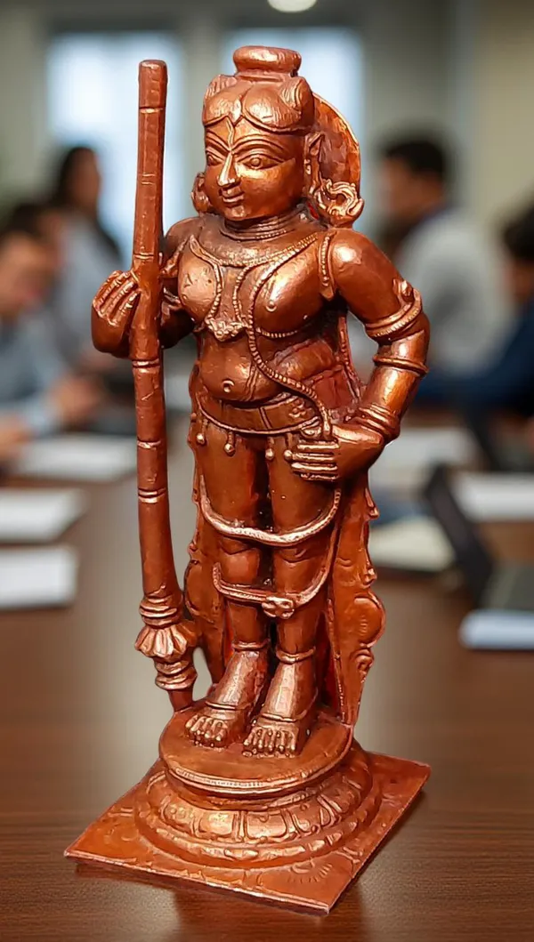 Brown_Copper_Idols_Of_Udupi_Krishna,_5.7_Inches,_650G,_Handmade_Pack_Of_1_Piece