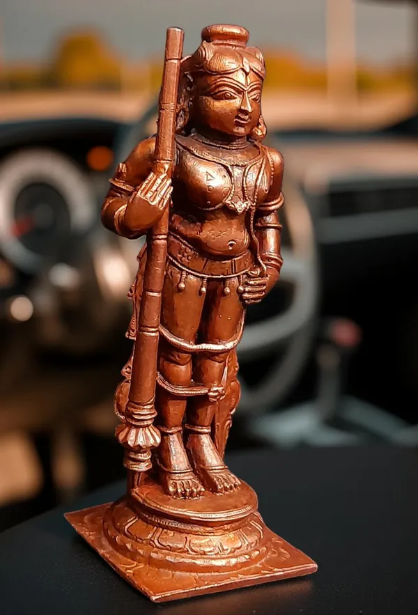 Brown_Copper_Idols_Of_Udupi_Krishna,_5.7_Inches,_650G,_Handmade_Pack_Of_1_Piece