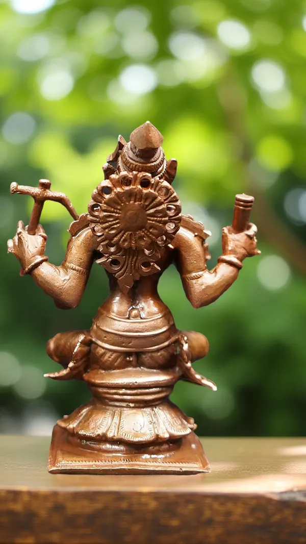 Brownish-Orange_Copper_Idols_India,_4.1_Inches,_Handmade_Goddess_Varahi,_570_Gram,_Patina_Antique_Finish,_Pack_Of_1_Piece