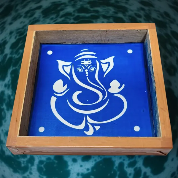 Searchers_Paradise_Ganesha_Rangoli_Stencil_Wooden_5×5_Inches_Pack_of_1_Piece