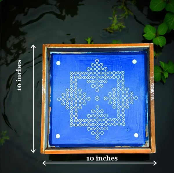 Searchers_Paradise_Kambi_Kolam_Model_4_Rangoli_Stencil_Wooden_10x10_Inches_Pack_of_1_Piece