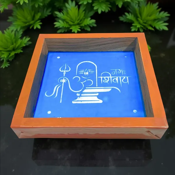 Searchers_Paradise_Om_Namashiavaya_Rangoli_Stencil_Wooden_5x5_Inches_Pack_of_1_Piece