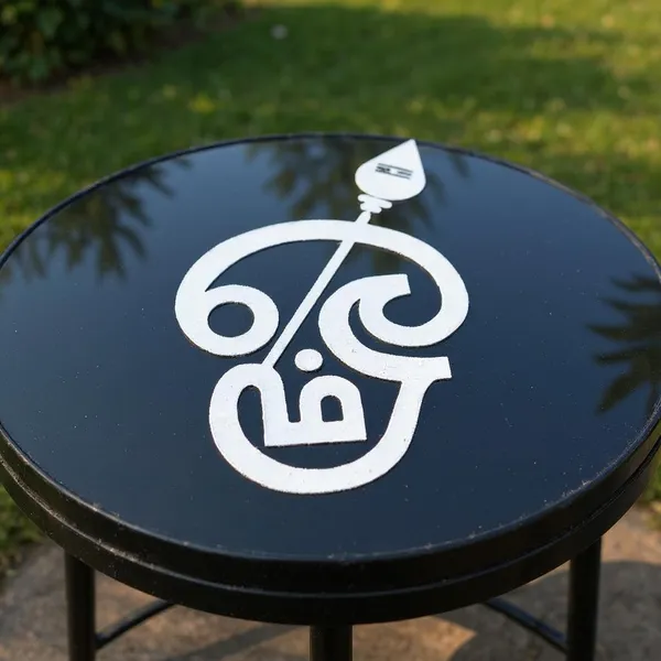 Searchers_Paradise_Om_With_Vel_Rangoli_Stencil_Wooden_5x5_Inches_Pack_of_1_Piece