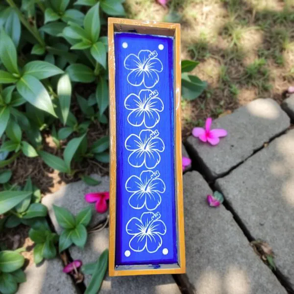 Searchers_Paradise_Shoe_Flower_Border_Rangoli_Stencil_Wooden_17x5_Inches_Pack_of_1_Piece