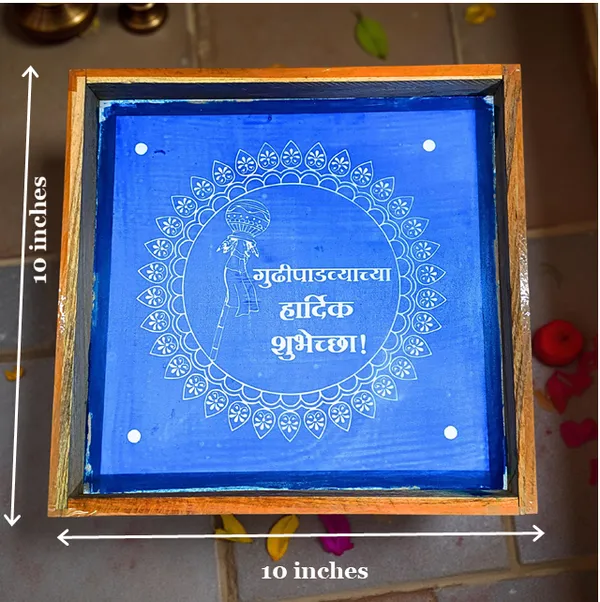 Searchers_Paradise_Gudi_Padwa_Rangoli_Stencil_Wooden_10x10_Inches_Pack_of_1_Piece