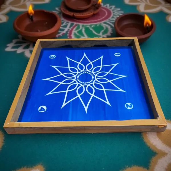 Searchers_Paradise_Lotus_Flower_Rangoli_Stencil_Wooden_10x10_Inches_Pack_of_1_Piece