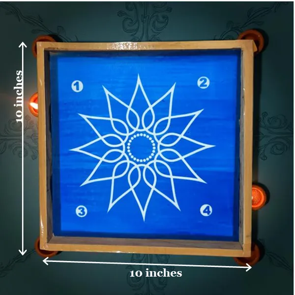 Searchers_Paradise_Lotus_Flower_Rangoli_Stencil_Wooden_10x10_Inches_Pack_of_1_Piece