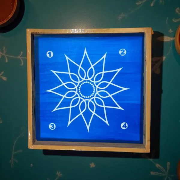 Searchers_Paradise_Lotus_Flower_Rangoli_Stencil_Wooden_10x10_Inches_Pack_of_1_Piece