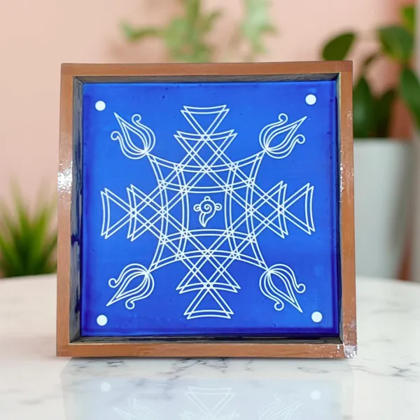 Searchers_Paradise_Iyengar_Padi_Kolam_Rangoli_Stencil_Model_1_Wooden_10×10_Inches_Pack_of_1_piece
