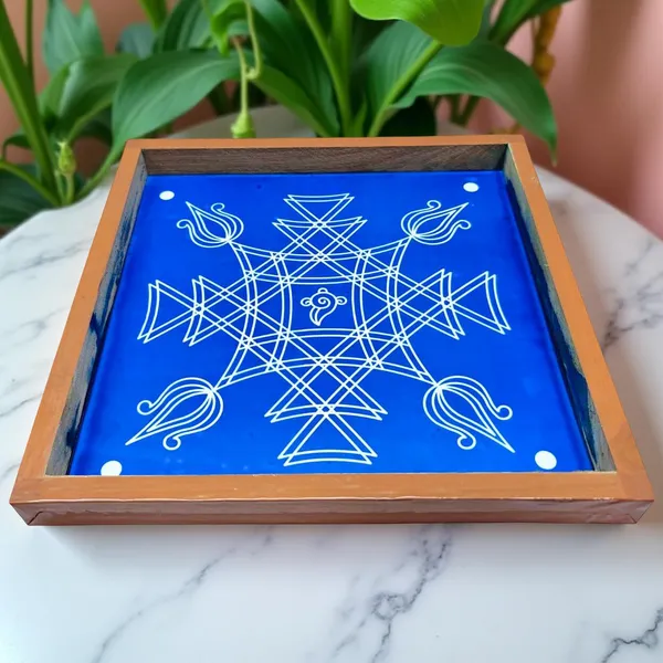 Searchers_Paradise_Iyengar_Padi_Kolam_Rangoli_Stencil_Model_1_Wooden_10×10_Inches_Pack_of_1_piece