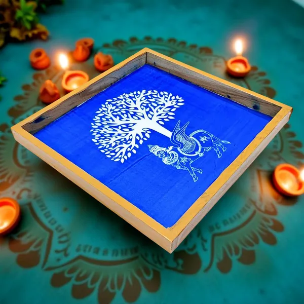 Searchers_Paradise_Karpaga_Virutcham_Tree_With_Kamadhenu_Rangoli_Stencil_Wooden_10x10_Inches_Pack_of_1_Piece