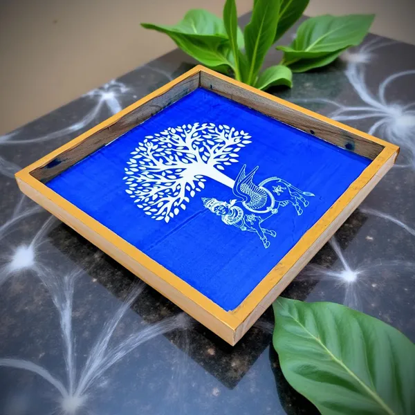 Searchers_Paradise_Karpaga_Virutcham_Tree_With_Kamadhenu_Rangoli_Stencil_Wooden_10x10_Inches_Pack_of_1_Piece