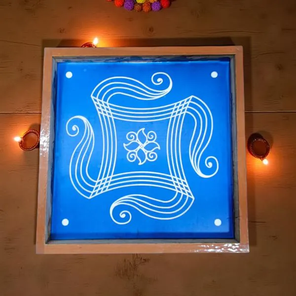 Searchers_Paradise_Iyengar_Padi_Kolam_Rangoli_Stencil_Model_3_Wooden_10×10_Inches_Pack_of_1_piece
