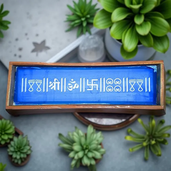 Searchers_Paradise_Divine_Symbol_Border_Rangoli_Wooden__Stencil_17x5_Inches_Pack_of_1_Piece