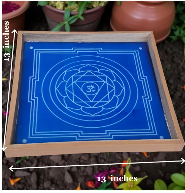 pratyangira_Yantra_Rangoli_Design_Stencil_Wooden_Frame_pack_of_1_piece
