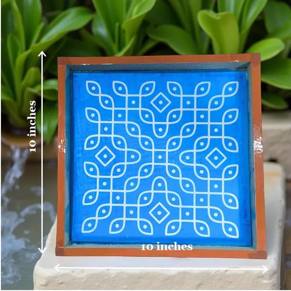 Searchers_Paradise_Kambi_Kolam_Model_2_Rangoli_Stencil_Wooden_10x10_Inches_Pack_of_1_Piece