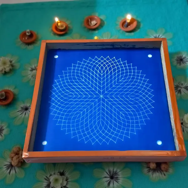 Searchers_Paradise_Sahasradala_Padma_Rangoli_Stencil_Wooden_10x10_Inches_Pack_of_1_Piece