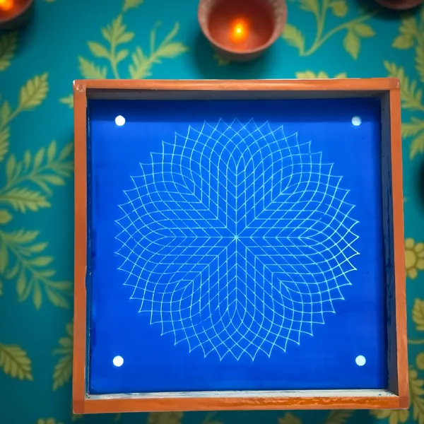 Searchers_Paradise_Sahasradala_Padma_Rangoli_Stencil_Wooden_10x10_Inches_Pack_of_1_Piece