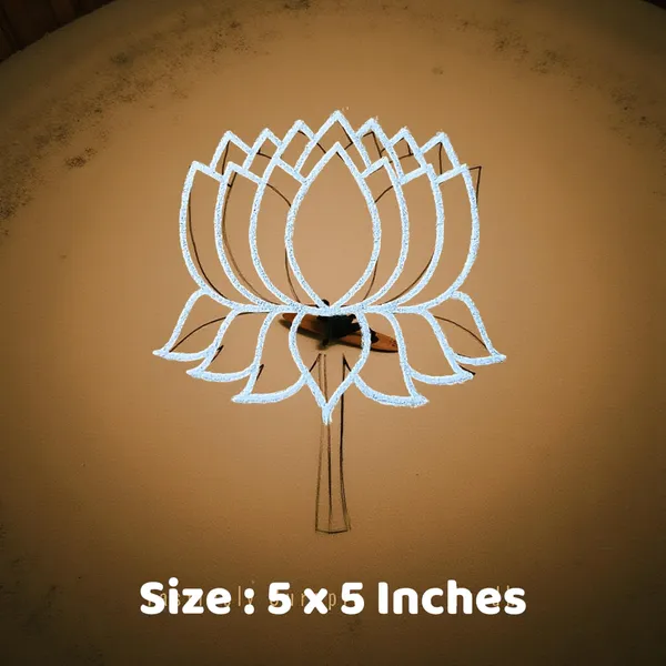 Searchers_Paradise_Lotus_Rangoli_Stencil_Wooden_5x5_Inches_Pack_of_1_Piece