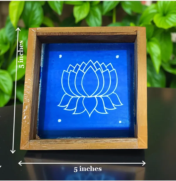 Searchers_Paradise_Lotus_Rangoli_Stencil_Wooden_5x5_Inches_Pack_of_1_Piece