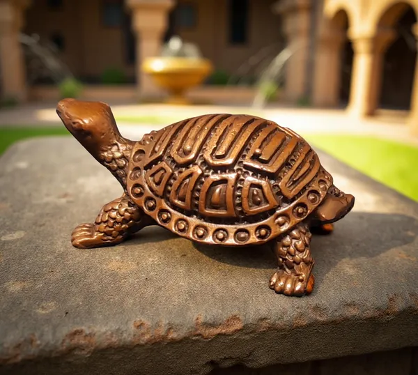 Brownish-Orange_Copper_Idols_India,_0.6Inches,_Handmade_Kurma,_35Grams,_Patina_Antique_Finish,_Pack_Of_1_Piece