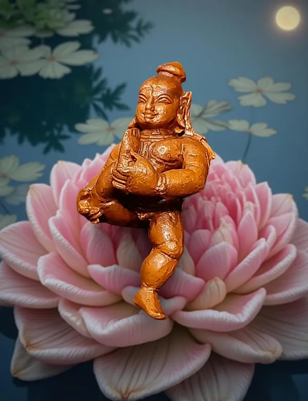 Brownish-Orange_Copper_Bal_Krishna_Sucking_His_Toe,_2.1_Inches,,_60G,_Patina_Antique_Finish,_Pack_Of_1_Piece