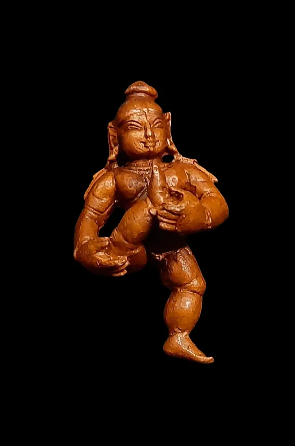 Brownish-Orange_Copper_Bal_Krishna_Sucking_His_Toe,_2.1_Inches,,_60G,_Patina_Antique_Finish,_Pack_Of_1_Piece