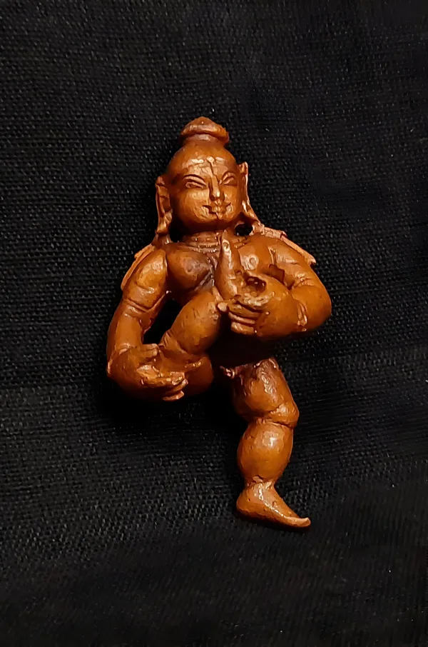 Brownish-Orange_Copper_Bal_Krishna_Sucking_His_Toe,_2.1_Inches,,_60G,_Patina_Antique_Finish,_Pack_Of_1_Piece