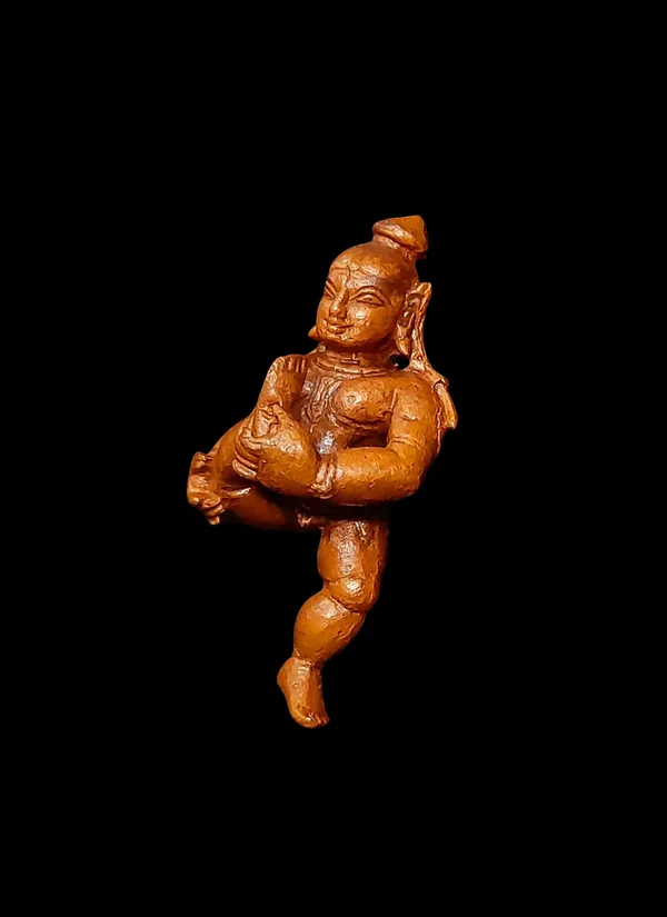 Brownish-Orange_Copper_Bal_Krishna_Sucking_His_Toe,_2.1_Inches,,_60G,_Patina_Antique_Finish,_Pack_Of_1_Piece