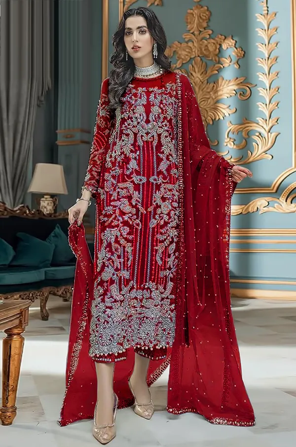 Pink_Net/Lace_Embroidered_Salwar_Suit_Material_For_Women_(_Semi_-Stitched)