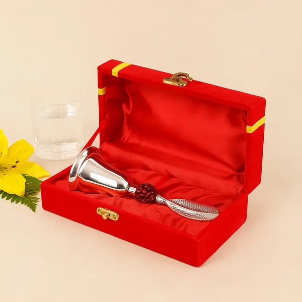 5-Inch_Puja_Bell_with_Rudraksha_&_Feather_Handle