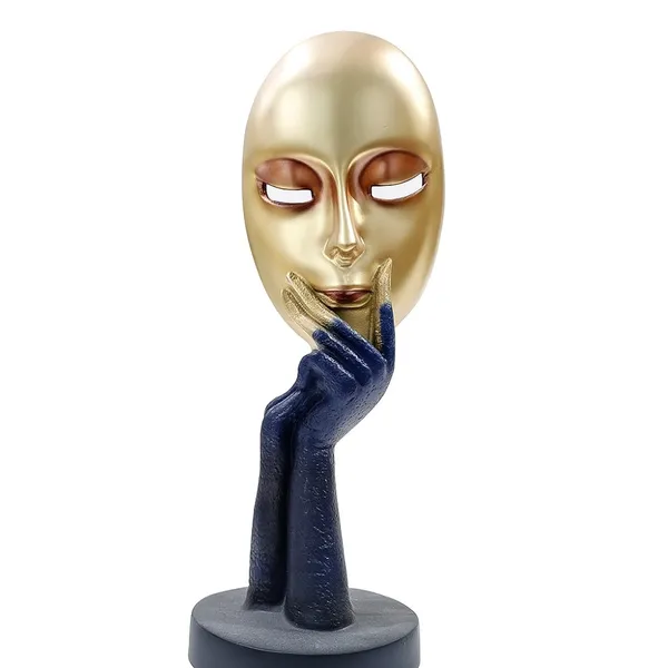 Modern_Art_Golden_Face_Sculpture_with_Blue_Hands_â€“_Abstract_Decor_Piece