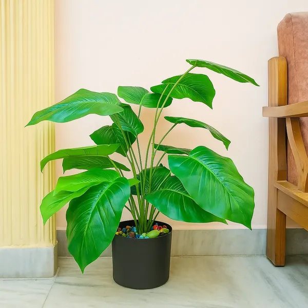 Artificial_Monstera_Plant_With_Pot_Lifelike_Plastic_Plants