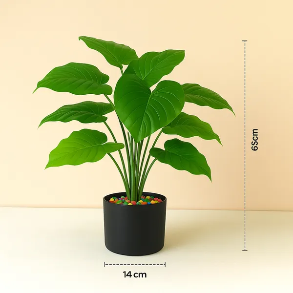 Artificial_Monstera_Plant_With_Pot_Lifelike_Plastic_Plants