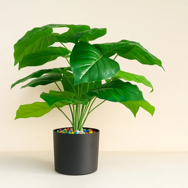 Artificial_Monstera_Plant_With_Pot_Lifelike_Plastic_Plants