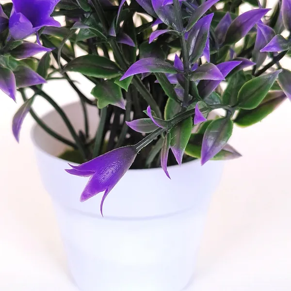 Beautiful_Blue_Floral_Display_with_Green_Leaves_in_a_White_Pot