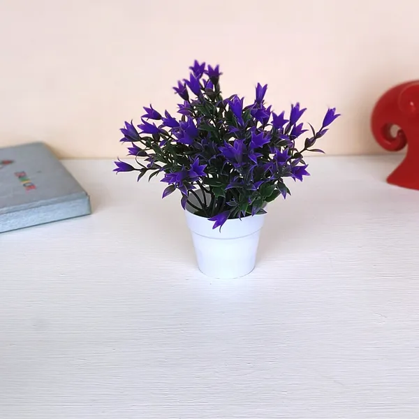 Beautiful_Blue_Floral_Display_with_Green_Leaves_in_a_White_Pot
