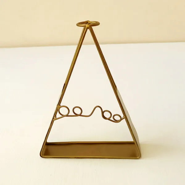 Stylish_Triangleshaped_Golden_Metal_Flower_Vase_With_Glass_Tube_For_Elegant_Home_And_Office_Decor
