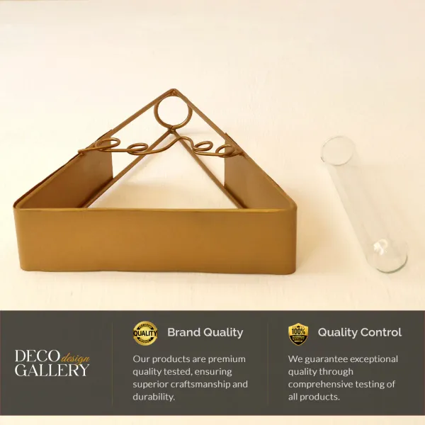 Stylish_Triangleshaped_Golden_Metal_Flower_Vase_With_Glass_Tube_For_Elegant_Home_And_Office_Decor