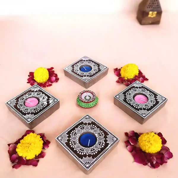 Handmade_Squareshaped_Wooden_Tea_Light_Candle_Holder_Perfect_For_Diwali_Rangoli_&_Festival_Decorations